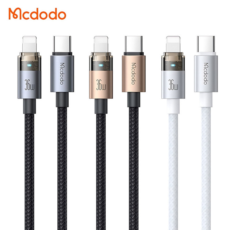 کابل تبدیل USB-C به لایتنینگ مک دودو مدل CA-694 طول 1.2 متر