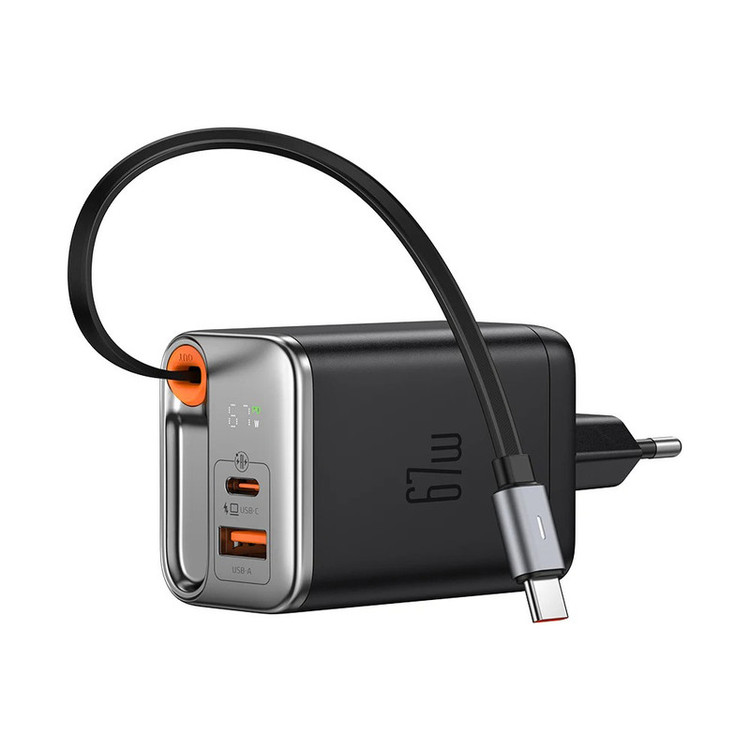 شارژر دیواری 67 وات مک دودو مدل CH-4100 به همراه کابل متصل به بدنه USB-C