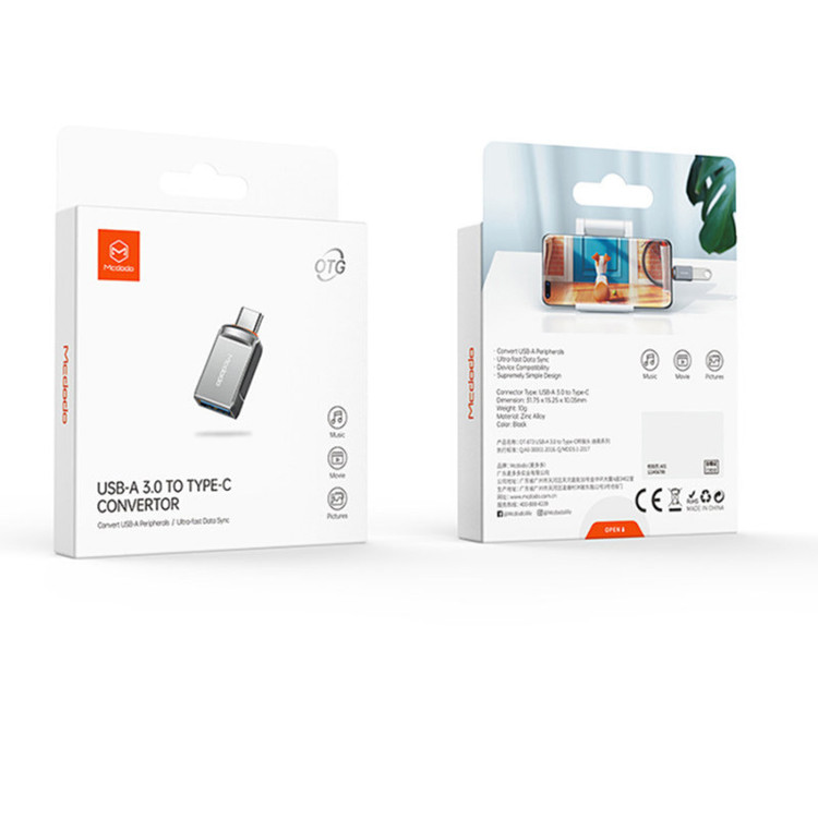 مبدل مک دودو USB به USB-C مدل OT-8731