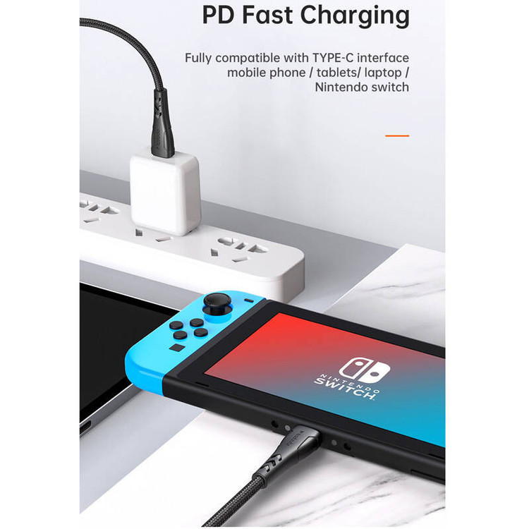 کابل USB-C مک دودو مدل CA - 7641 60W PD QC4 طول 1.2 متر
