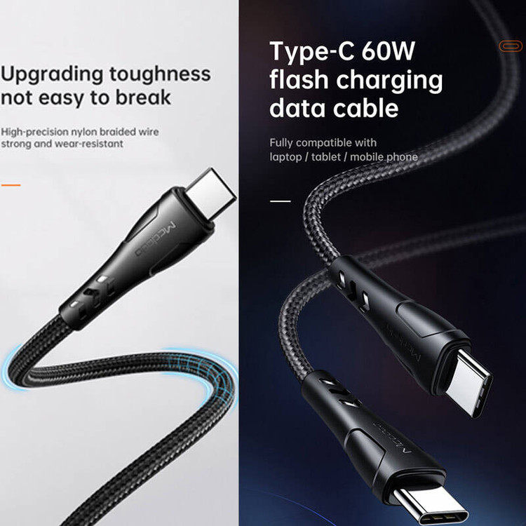 کابل USB-C مک دودو مدل CA - 7641 60W PD QC4 طول 1.2 متر