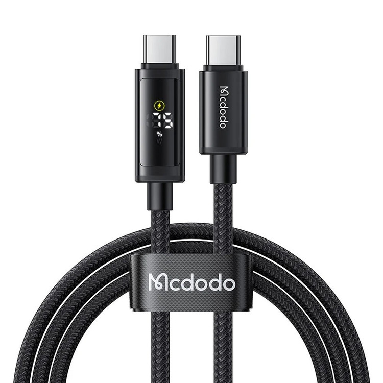کابل USB-C مک دودو مدل Dual LED Displays 100W طول 1.2 متر