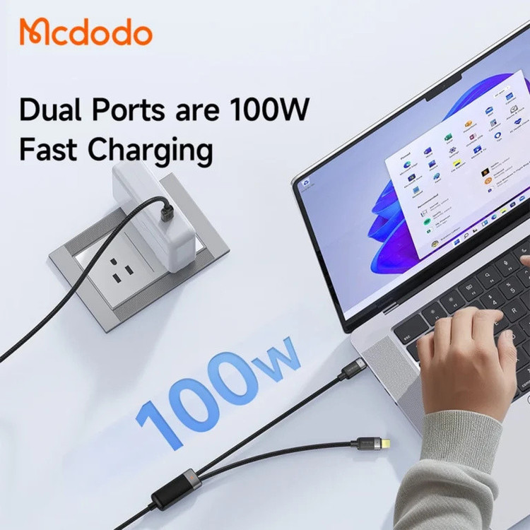کابل USB-C مک دودو مدل 100W CA-678 طول 1.5 متر