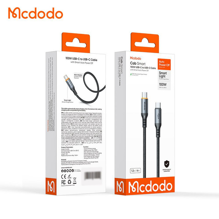 کابل USB-C مک دودو مدل CA-204 طول 1.2 متر