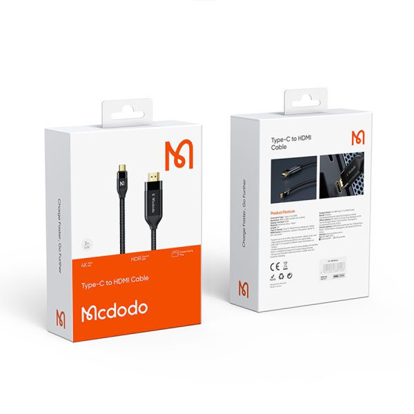 کابل تبدیل USB-C به HDMI مک دودو مدل CA-5880 طول 2 متر