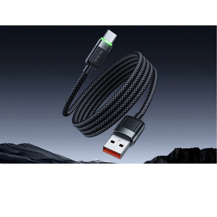 کابل تبدیل USB به USB-C مک دودو مدل CA-565 Magnetic Self-Winding طول 1.2 متر