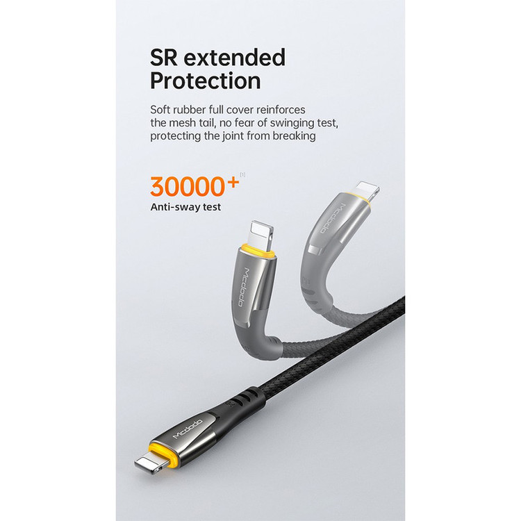 کابل USB-C به لایتنینگ مک دودو مدل CA_7650MCDO طول 1.2 متر