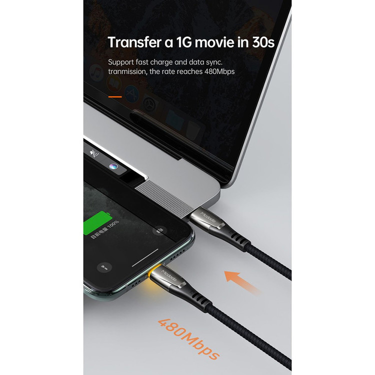 کابل USB-C به لایتنینگ مک دودو مدل CA_7650MCDO طول 1.2 متر