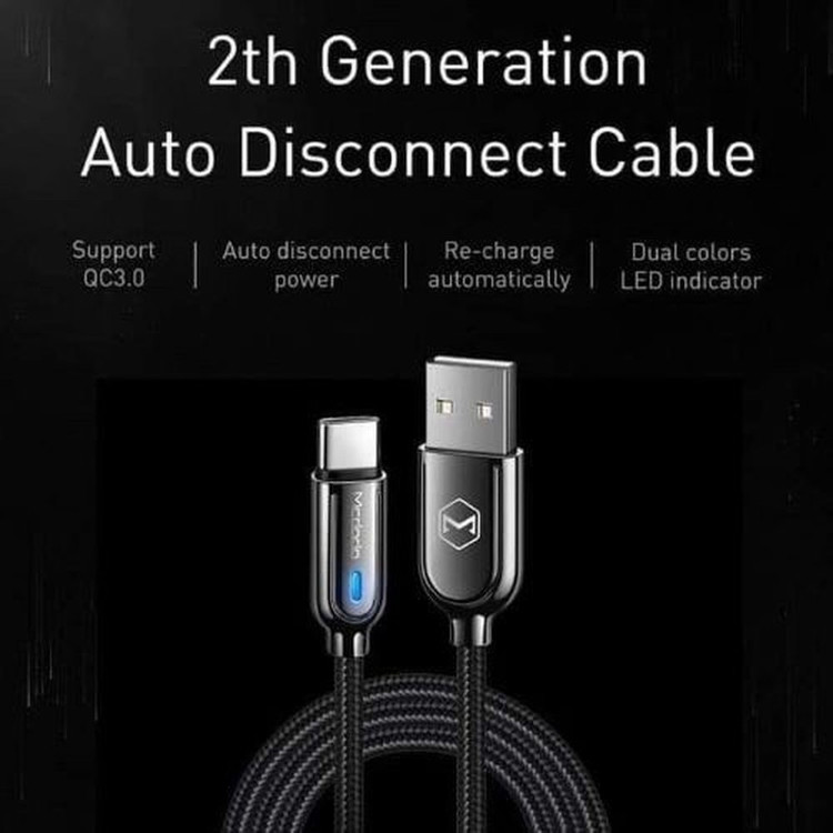 کابل تبدیل USB به USB-C مک دودو مدل CCA-6190-MCDO طول 1 متر