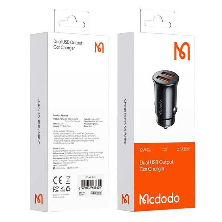 شارژر فندکی 12 وات مک دودو مدل CC-6602