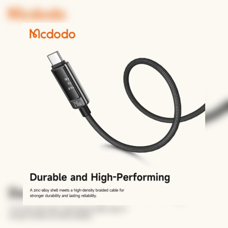 کابل USB-C مک دودو مدل CA-8900 240W طول 1.2 متر