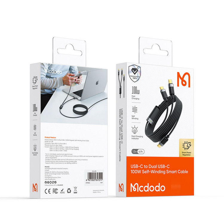 کابل USB-C مک دودو مدل CA-7380 طول 1.5 متر