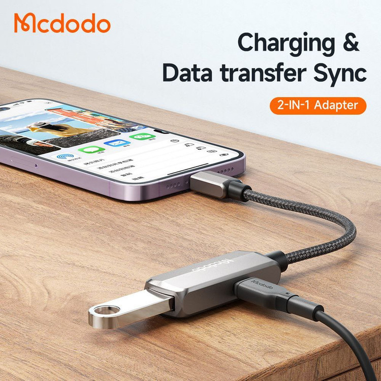 مبدل لایتنینگ به USB /USB-C مک دودو مدل CA-2690