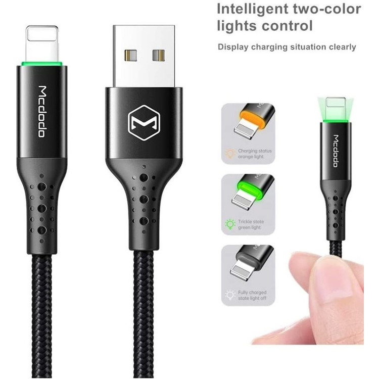 کابل تبدیل USB به لایتنینگ مک دودو مدل CA_741 طول 1.2 متر