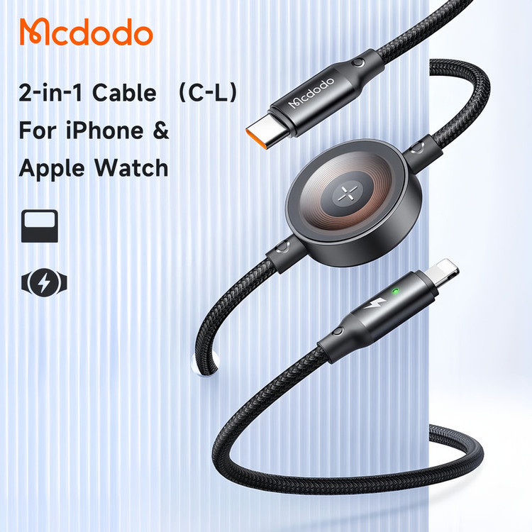 کابل تبدیل لایتنینگ به USB-C مک دودو مدل CA-568 طول 1.5 متر