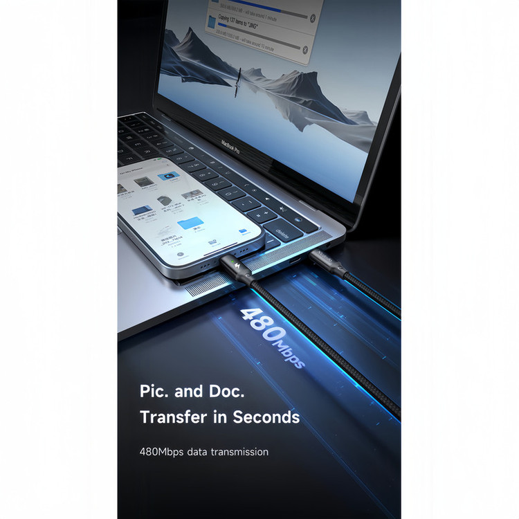 کابل تبدیل لایتنینگ به USB-C مک دودو مدل CA-568 طول 1.5 متر