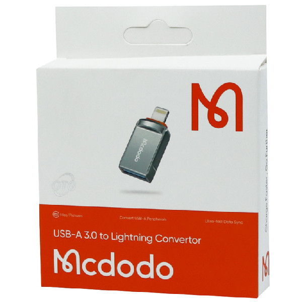 مبدل USB3.0 به لایتنینگ مکدودو مدل OT086