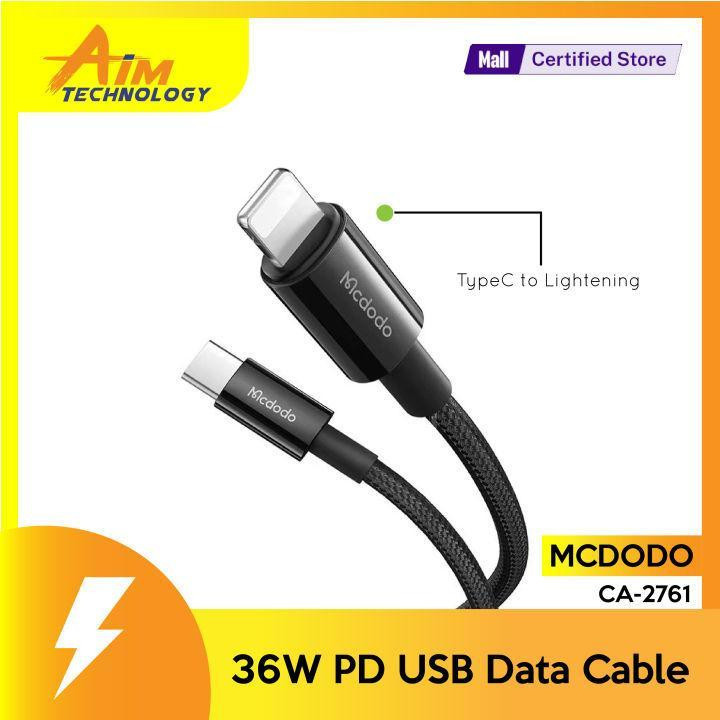 کابل تبدیل USB-C به لایتنینگ مک دودو مدل CA-2761 طول 1.2 متر