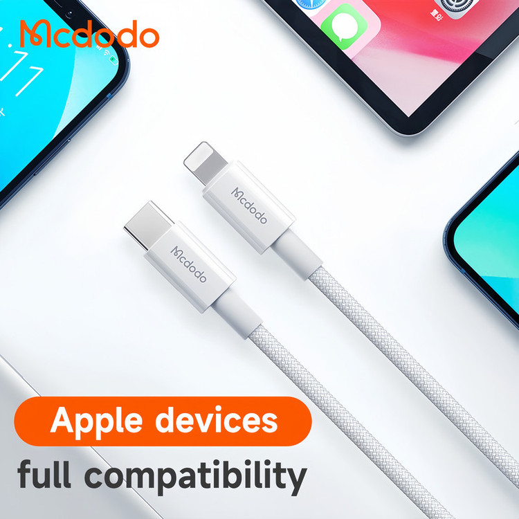کابل تبدیل USB-C به لایتنینگ مک دودو مدل CA-2761 طول 1.2 متر