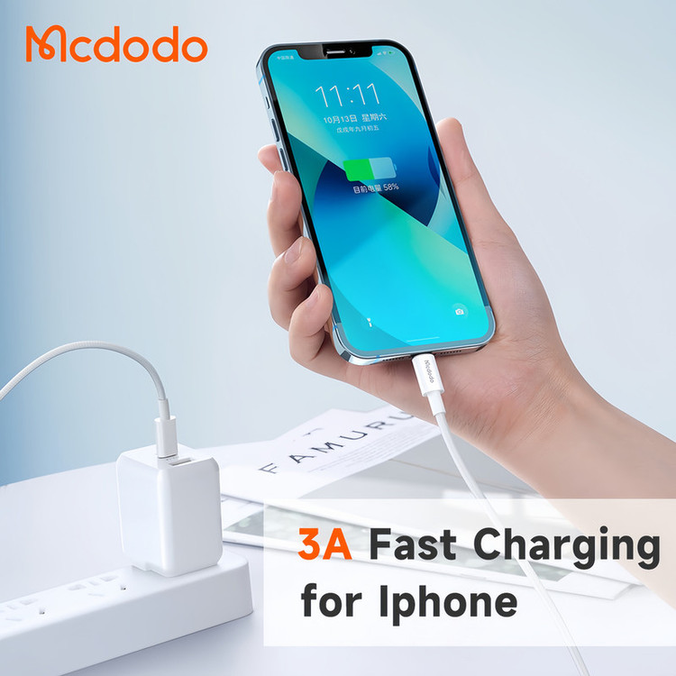 کابل تبدیل USB-C به لایتنینگ مک دودو مدل CA-2761 طول 1.2 متر