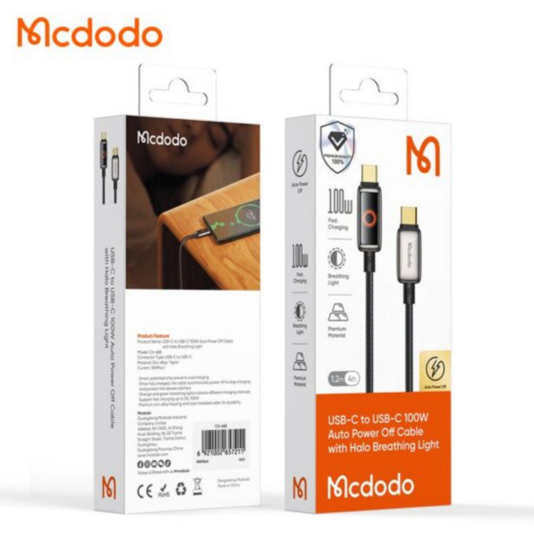 كابل تبىدیل USB-C مک دودو مدل ca-6681 طول 1.2 متر