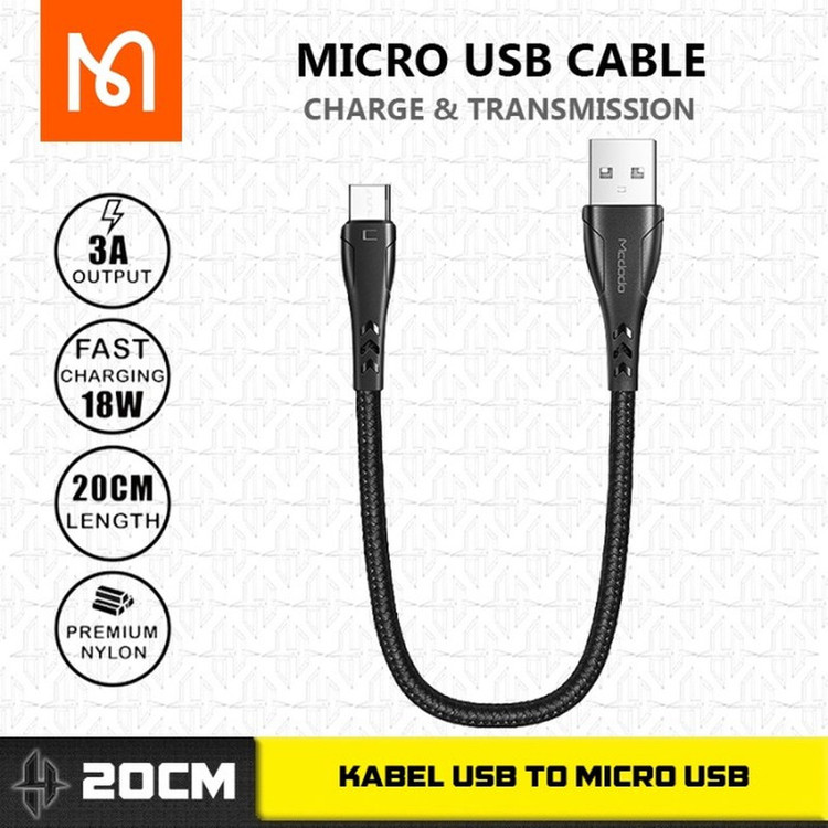 کابل تبدیل USB به microUSB مک دودو مدل CA-7450 طول 0.2 متر