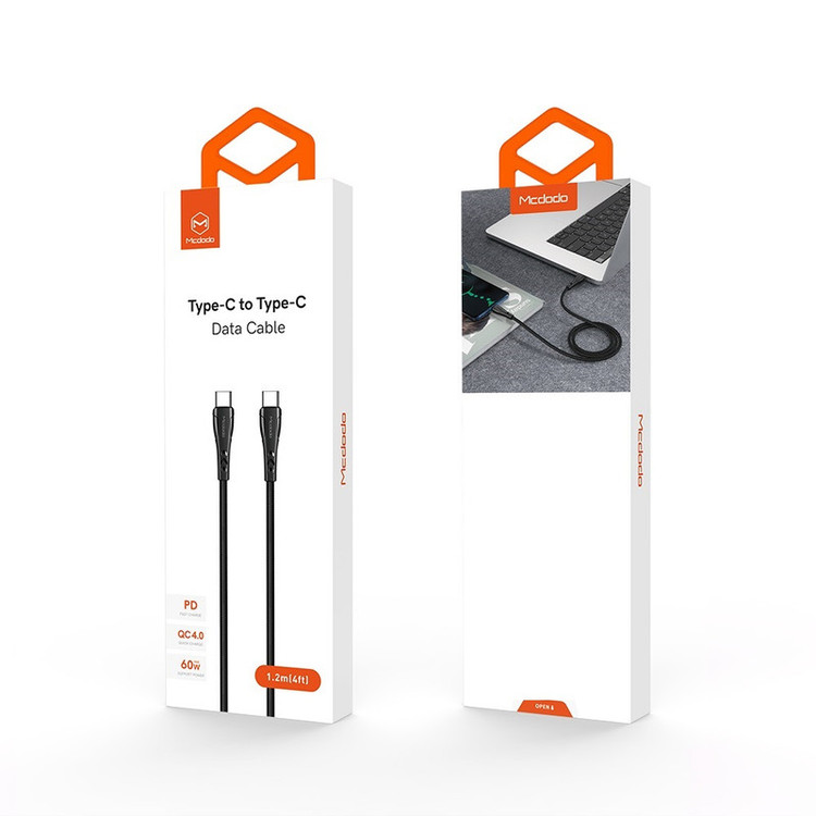 کابل تبدیل USB-C به USB-C مک دودو مدل CA-7640 طول 0.2 متر