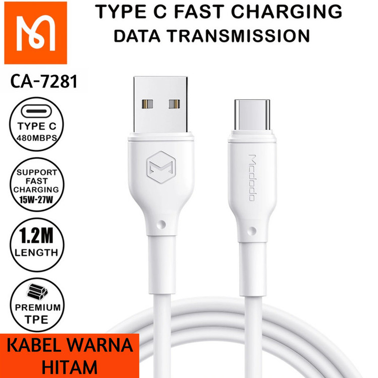 کابل تبدیل USB به USB-C مک دودو مدل CA-7281 طول 1.2 متر