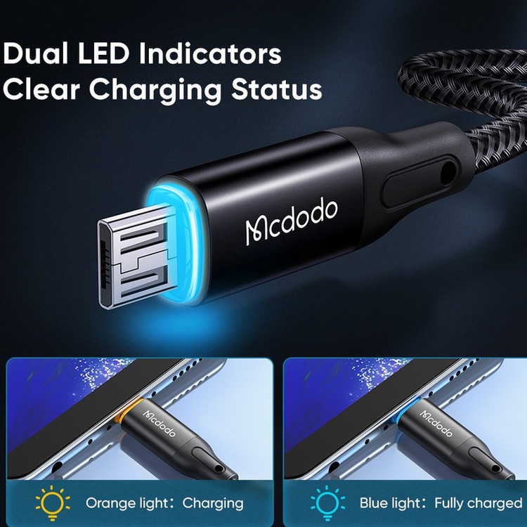 کابل تبدیل USB به microUSB مک دودو مدل CA-3040 طول 1.2 متر