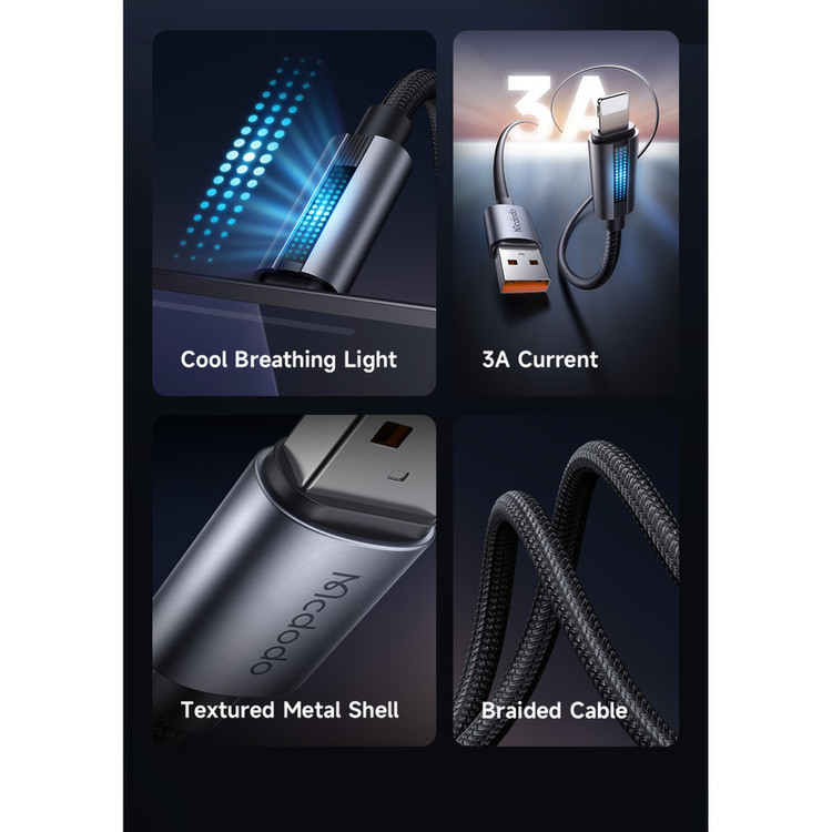 کابل تبدیل USB به لایتنینگ مک دودو مدل CA-566 طول 1.2 متر