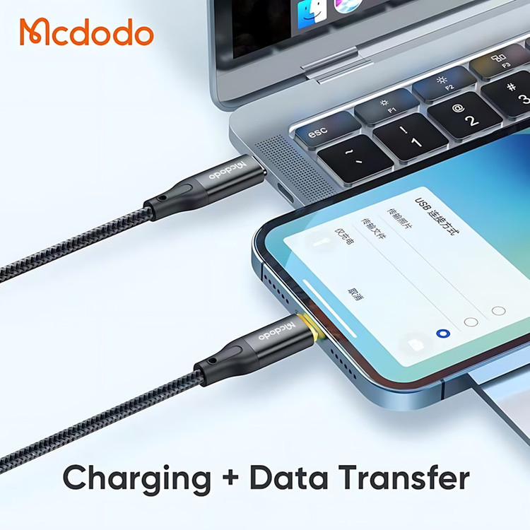 کابل تبدیل USB-C به لایتنینگ مک دودو مدل CA-305 طول 1.2 متر
