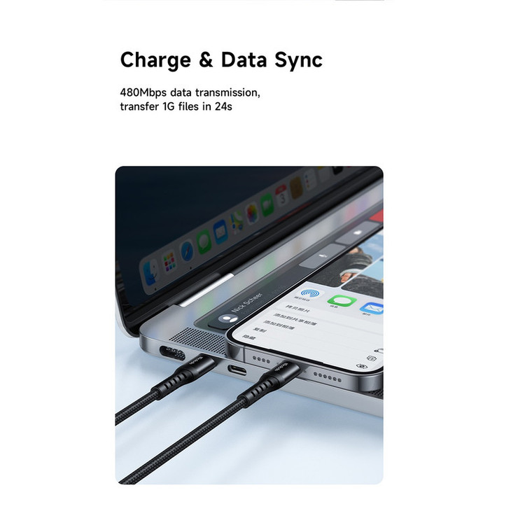 کابل تبدیل USB-C به لایتنینگ مک دودو مدل C563O طول 0.2 متر