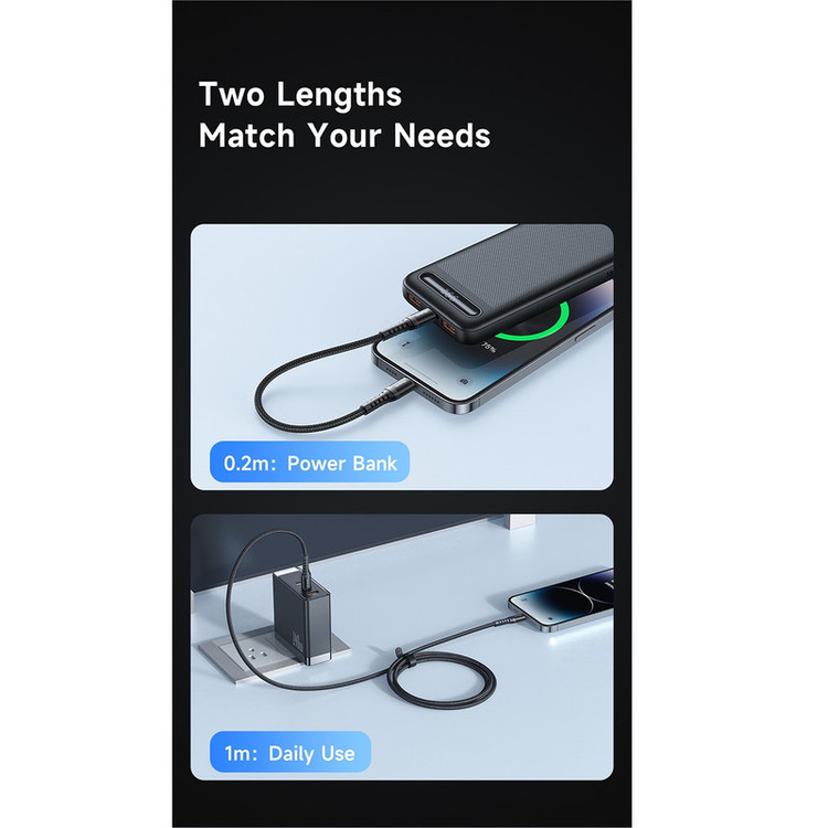 کابل تبدیل USB-C به لایتنینگ مک دودو مدل C563O طول 0.2 متر