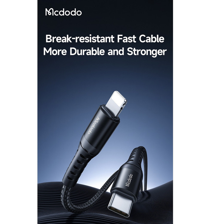 کابل تبدیل USB-C به لایتنینگ مک دودو مدل C563O طول 0.2 متر