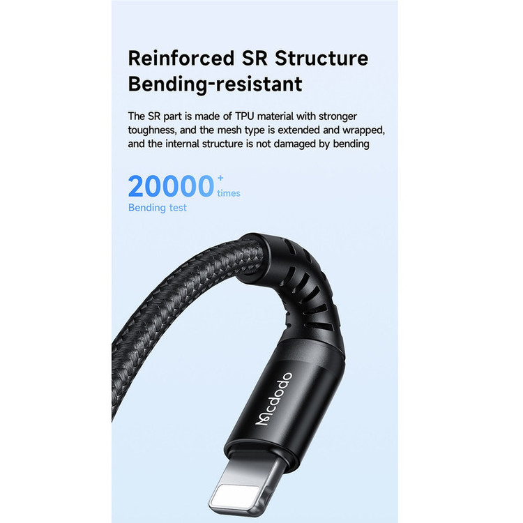 کابل تبدیل USB-C به لایتنینگ مک دودو مدل C563O طول 0.2 متر