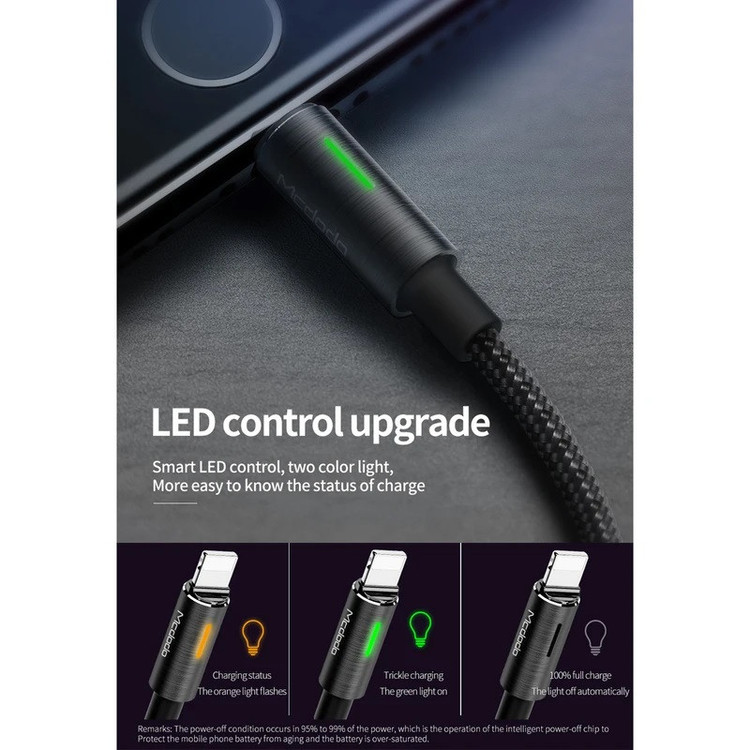 کابل تبدیل USB به لایتنینگ مک دودو مدل CA-460 طول 1.2 متر